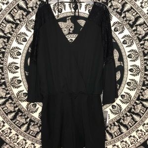 Black semi formal romper